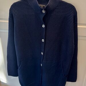 Lafayette 148 New York Midnight Cardigan